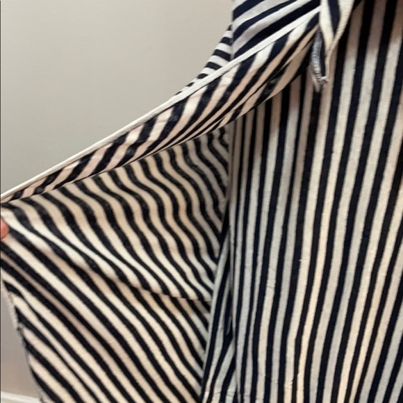 Splendid x Margherita Black White Linen Striped Skirt - Picture 5 of 12